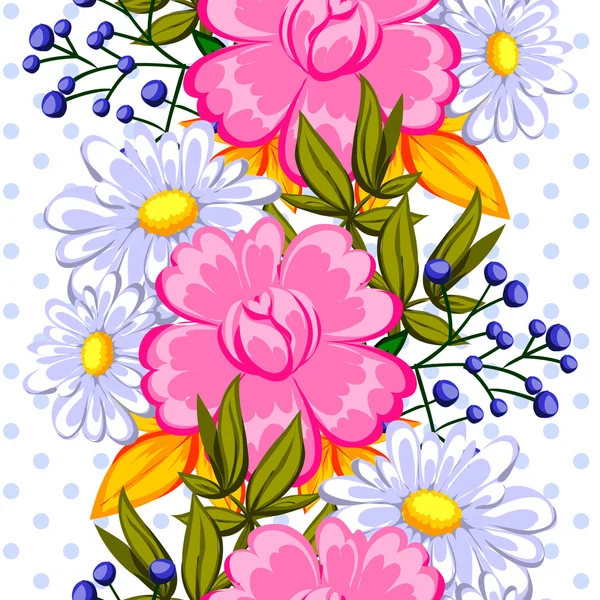 Floral seamless pattern — Stock Vector