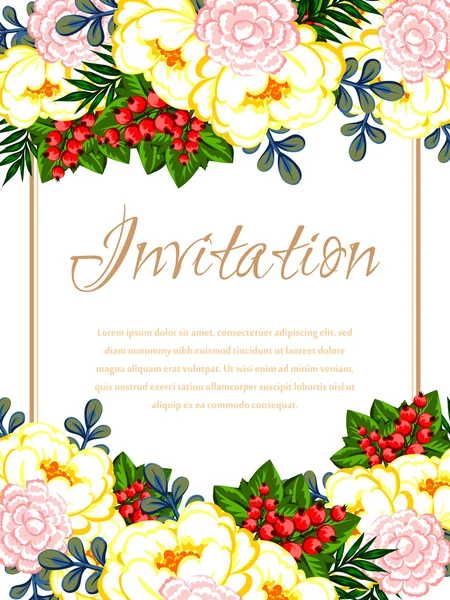 Tarjetas de invitación de boda — Vector de stock