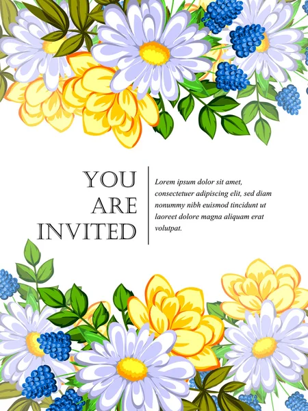 Tarjetas de invitación de boda — Vector de stock