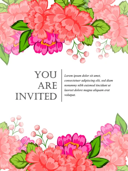 Cartes d'invitation de mariage — Image vectorielle