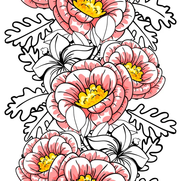 Patrón sin costura floral — Vector de stock