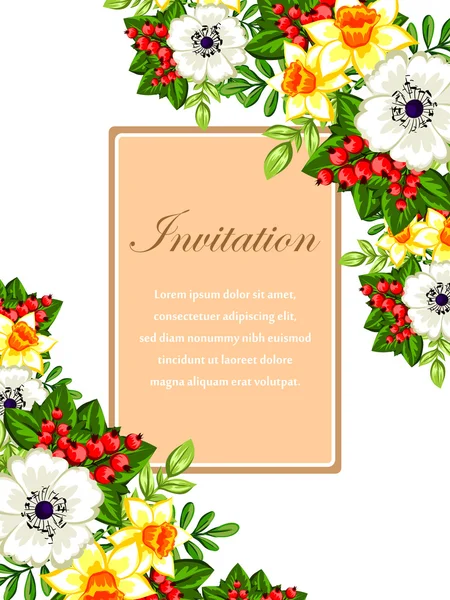 Wedding invitation cards — Stock Vector