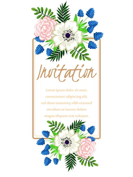 Tarjetas de invitación de boda — Archivo Imágenes Vectoriales