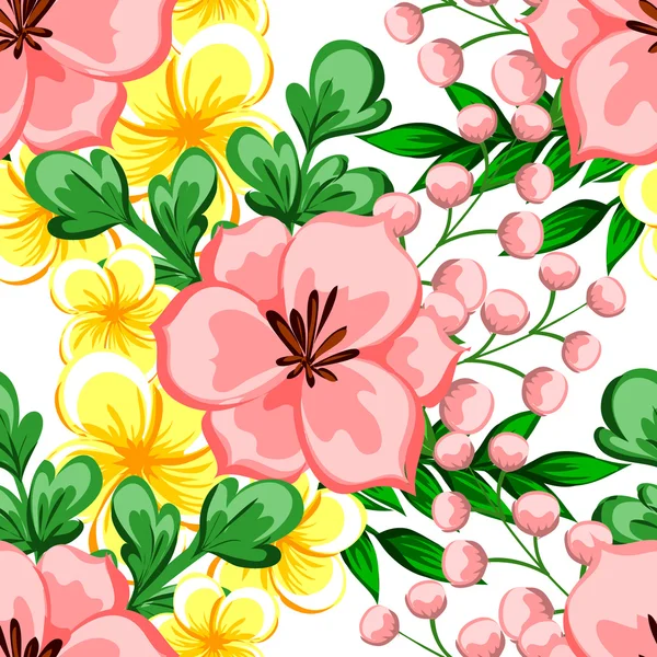 Floral seamless pattern — Stock Vector