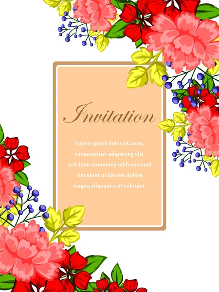 Wedding invitation cards — Stock Vector