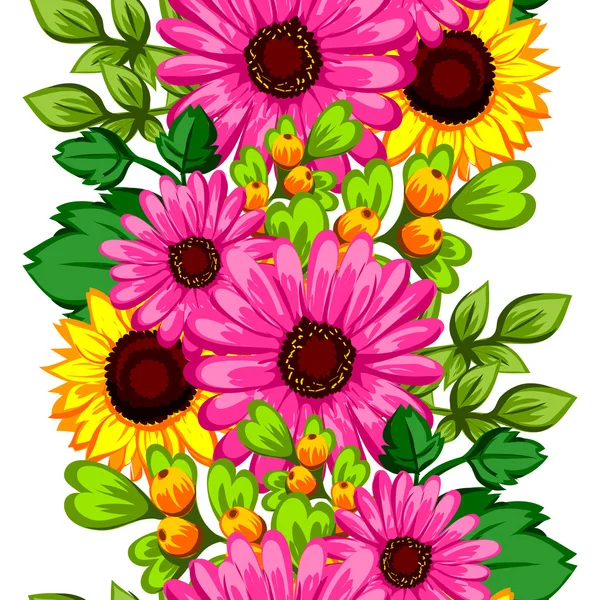 Floral seamless pattern — Stock Vector