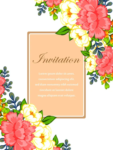 Düğün davetiyesi.