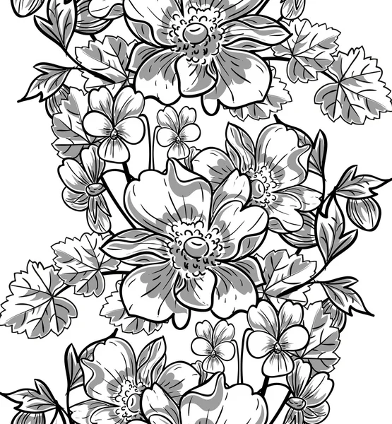 Floral seamless pattern — Stock Vector