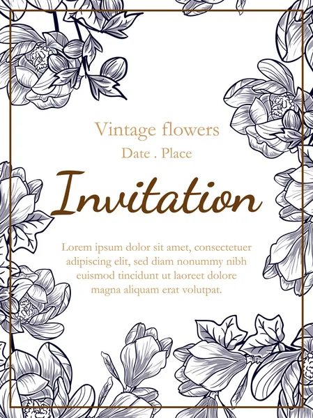 Tarjetas de invitación de boda — Archivo Imágenes Vectoriales