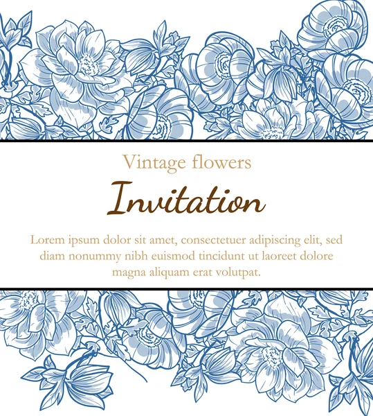 Tarjetas de invitación de boda — Vector de stock