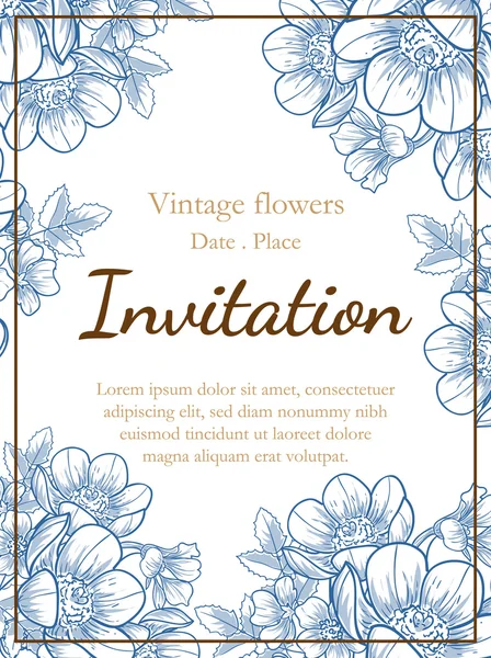 Tarjetas de invitación de boda — Archivo Imágenes Vectoriales