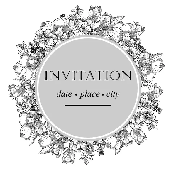 Cartes d'invitation de mariage — Image vectorielle