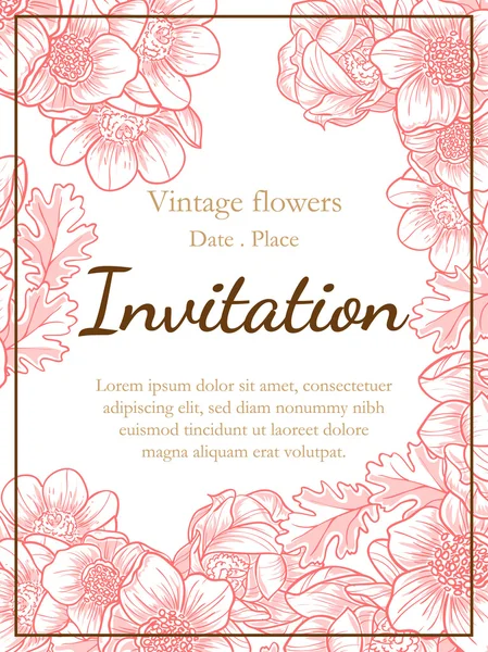 Tarjetas de invitación de boda — Archivo Imágenes Vectoriales