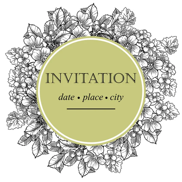 Cartes d'invitation de mariage — Image vectorielle