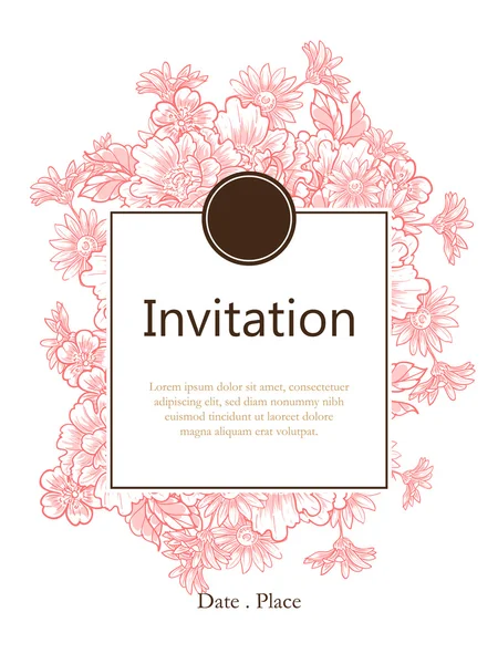 Wedding invitation cards — Stock Vector