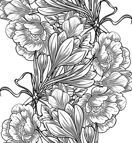 Patrón sin costura floral — Vector de stock