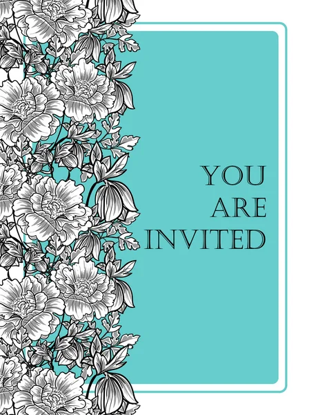 Tarjetas de invitación de boda — Vector de stock