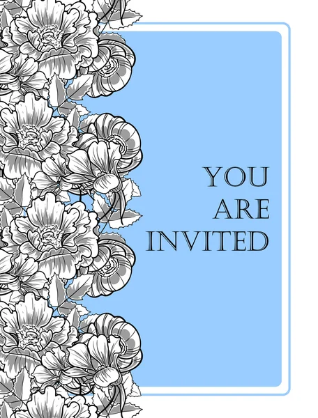 Cartes d'invitation de mariage — Image vectorielle