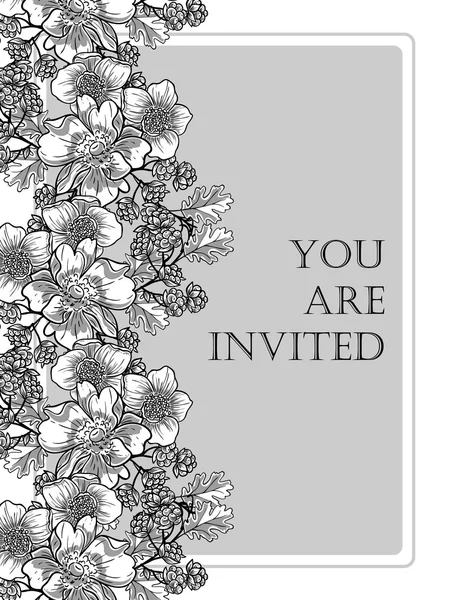 Tarjetas de invitación de boda — Vector de stock