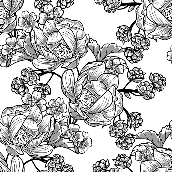 Floral seamless pattern — Stock Vector