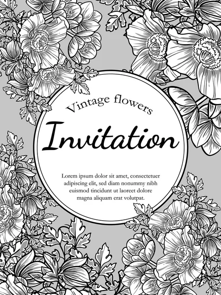 Tarjetas de invitación de boda — Vector de stock