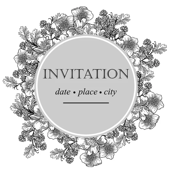 Cartes d'invitation de mariage — Image vectorielle