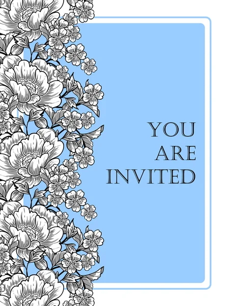 Tarjetas de invitación de boda — Vector de stock