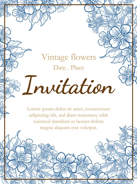 Tarjetas de invitación de boda — Archivo Imágenes Vectoriales