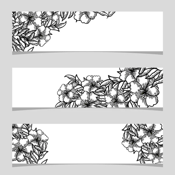 Marco floral con lugar para el texto — Archivo Imágenes Vectoriales