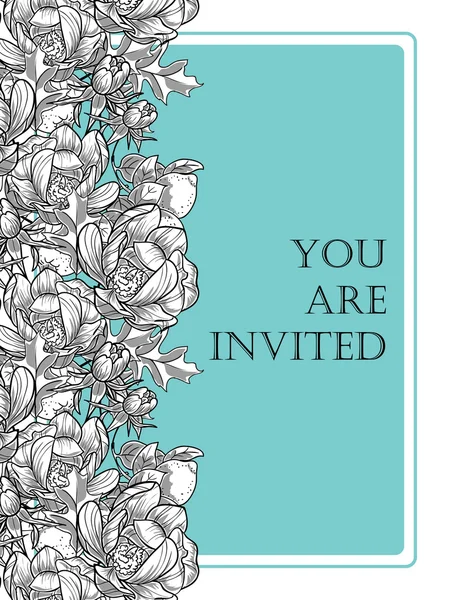 Cartes d'invitation de mariage — Image vectorielle