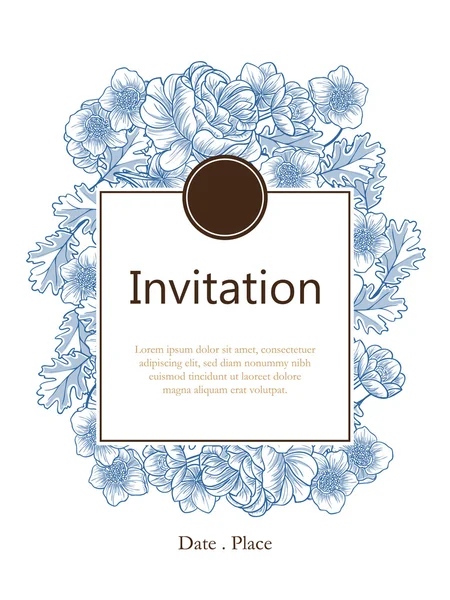 Wedding invitation cards — Stock Vector