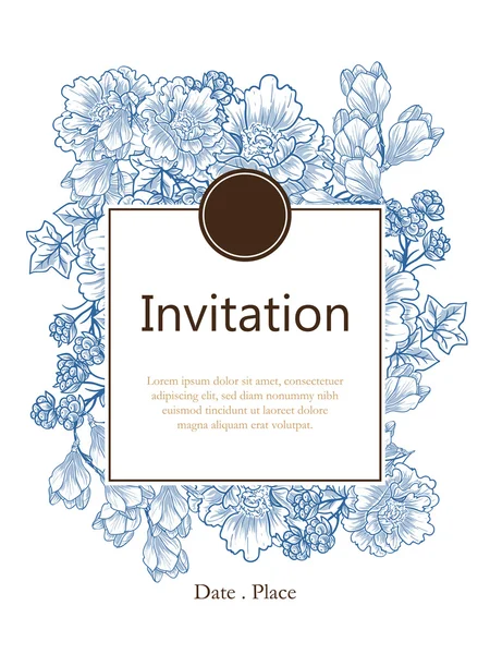 Tarjetas de invitación de boda — Archivo Imágenes Vectoriales