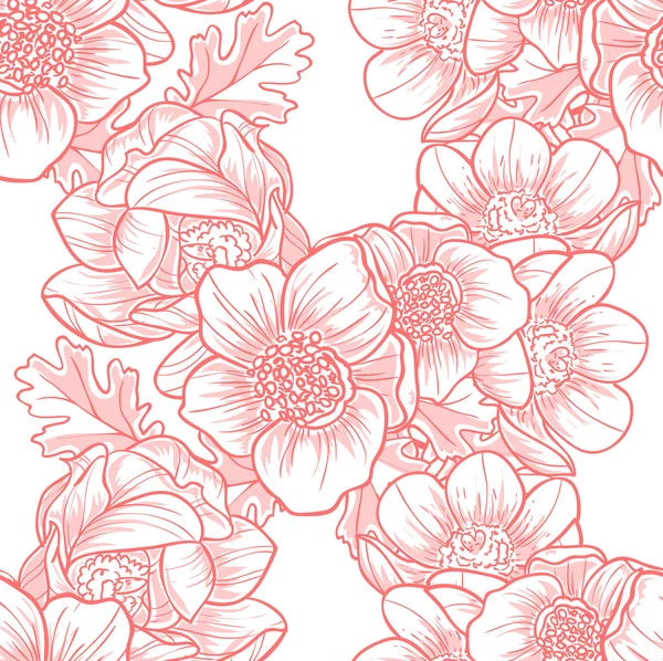 Floral seamless pattern — Stock Vector