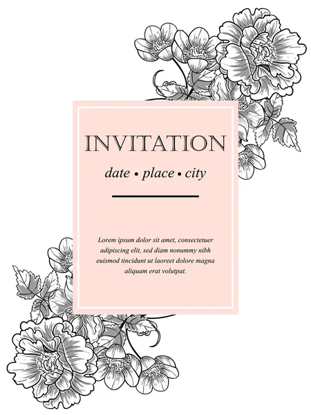 Tarjetas de invitación de boda — Archivo Imágenes Vectoriales