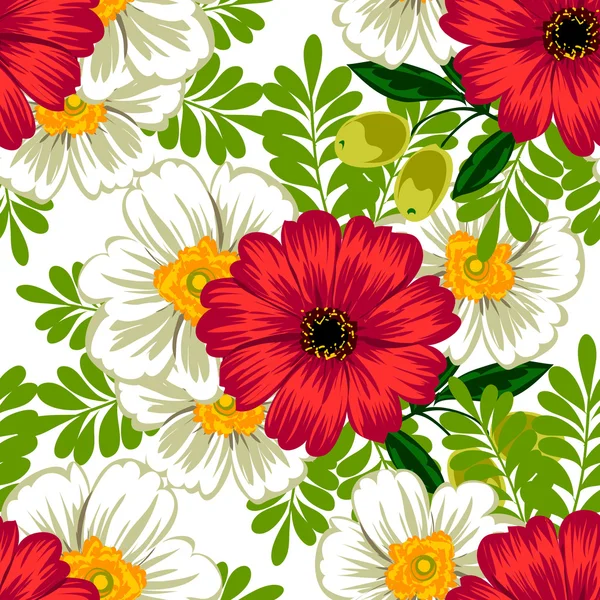 Floral seamless pattern — Stock Vector