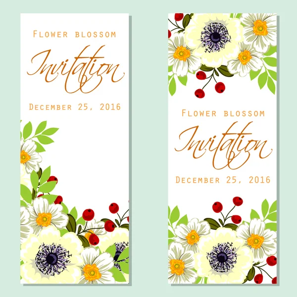 Carte d'invitation de mariage — Image vectorielle