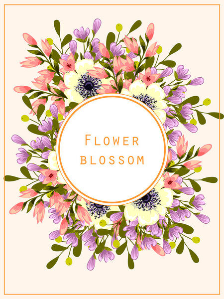 Abstract flowers background