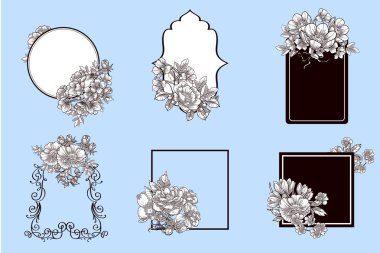 soyut bir dizi arka çiçekler