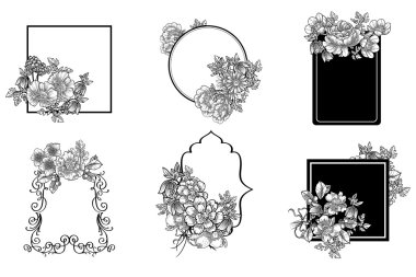 soyut bir dizi arka çiçekler