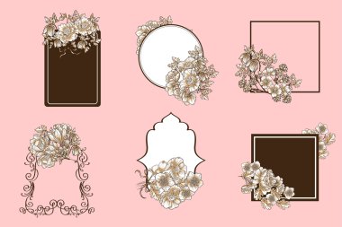 soyut bir dizi arka çiçekler