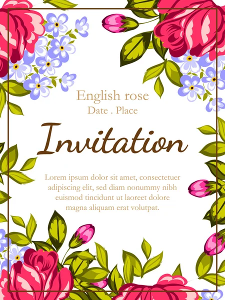 Tarjetas de invitación de boda — Vector de stock