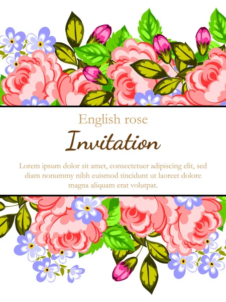 Tarjetas de invitación de boda — Vector de stock