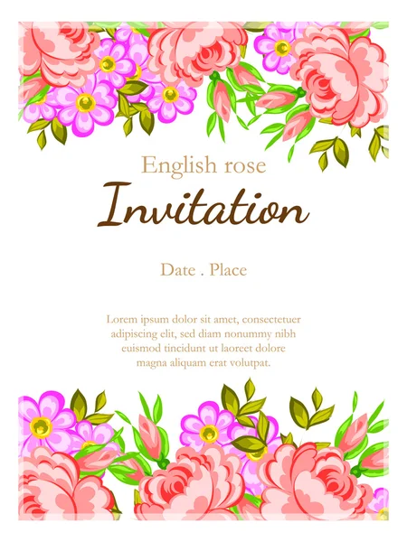 Tarjetas de invitación de boda — Vector de stock