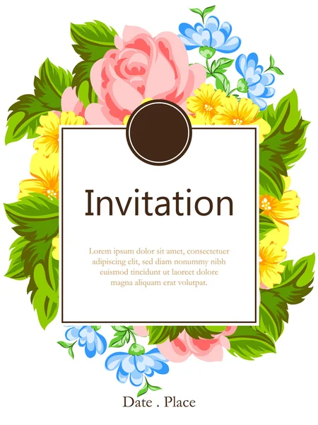 Wedding invitation cards — Stock Vector