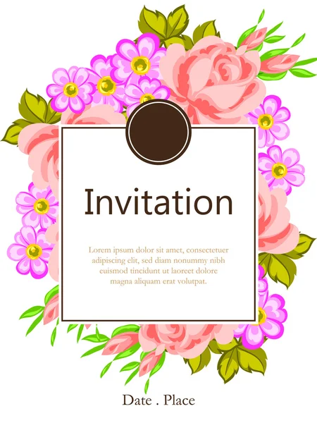 Wedding invitation cards — Stock Vector