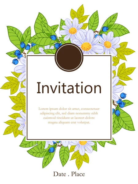 Wedding invitation cards — Stock Vector