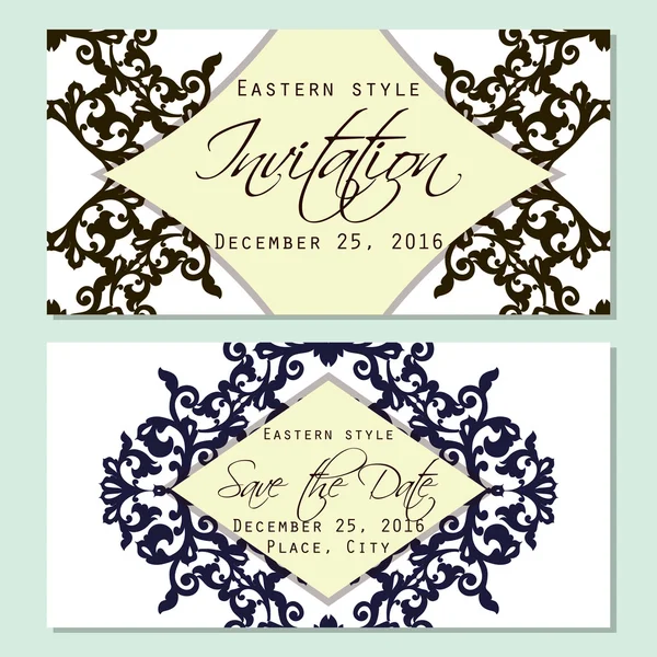 Wedding invitation card — Stock Vector