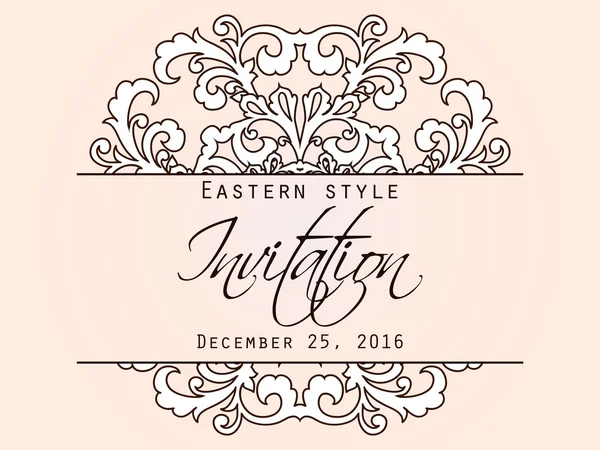 Wedding invitation card — Stock Vector