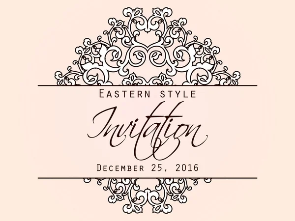 Wedding invitation card — Stock Vector