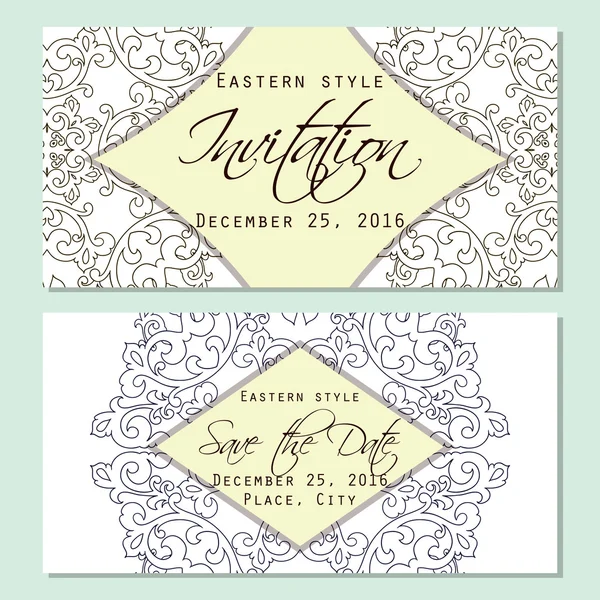 Wedding invitation card — Stock Vector